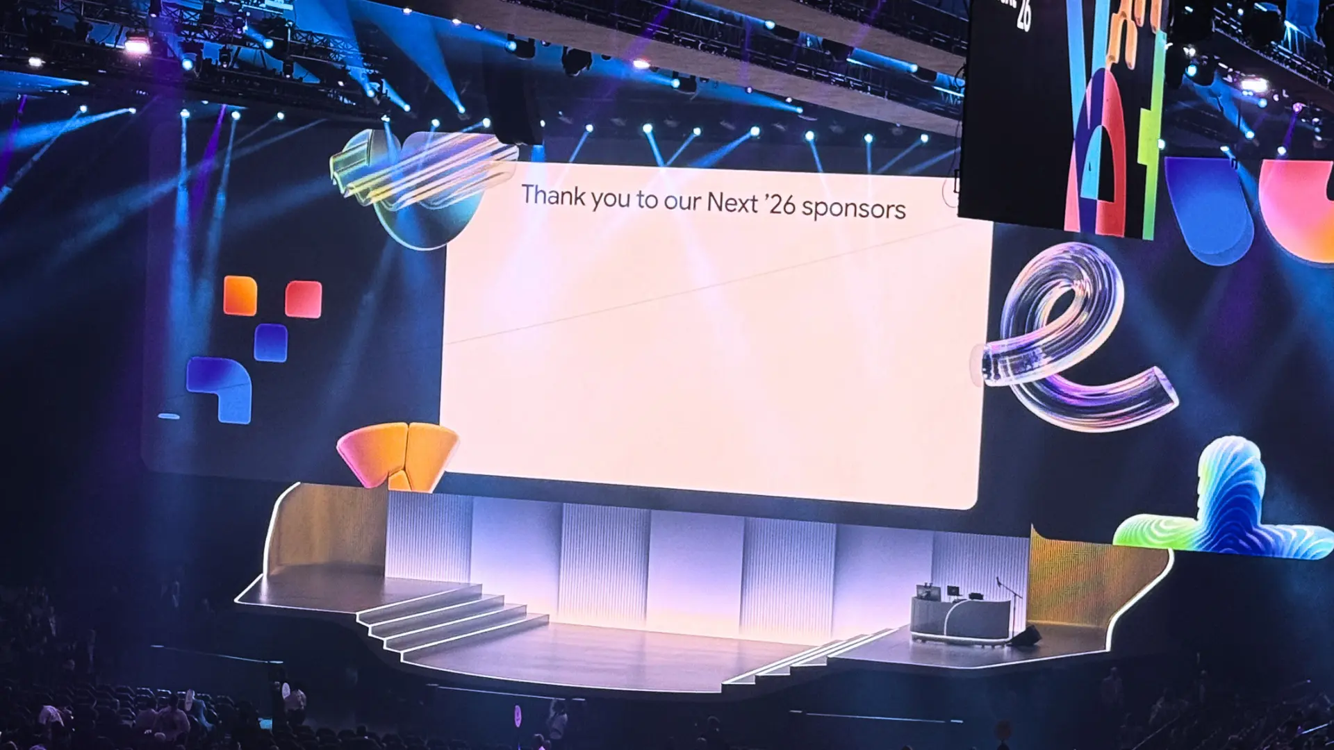 a stage at google cloud next 2026, talk about google workspace studio