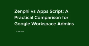 Zenphi vs Apps Script