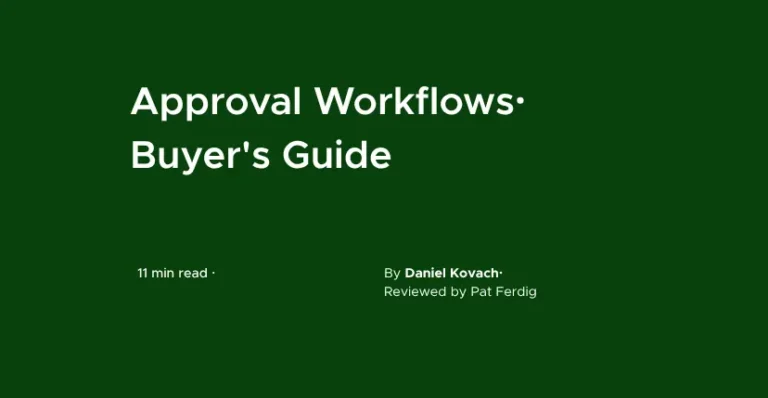 best approval workflow software - buyers guide