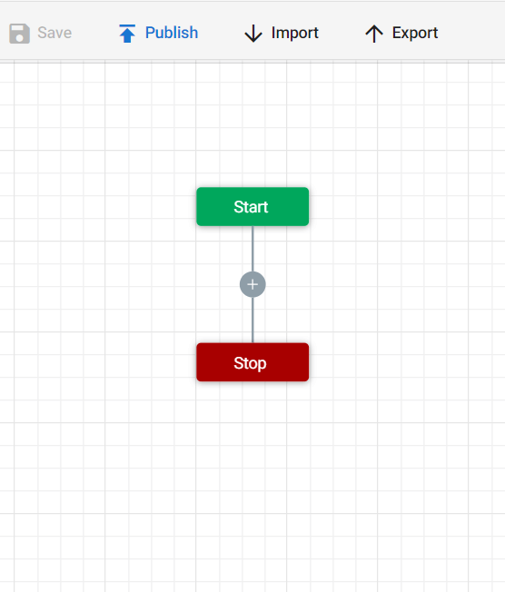 Blank workflow for Google Sheets data lookup and retrieval.