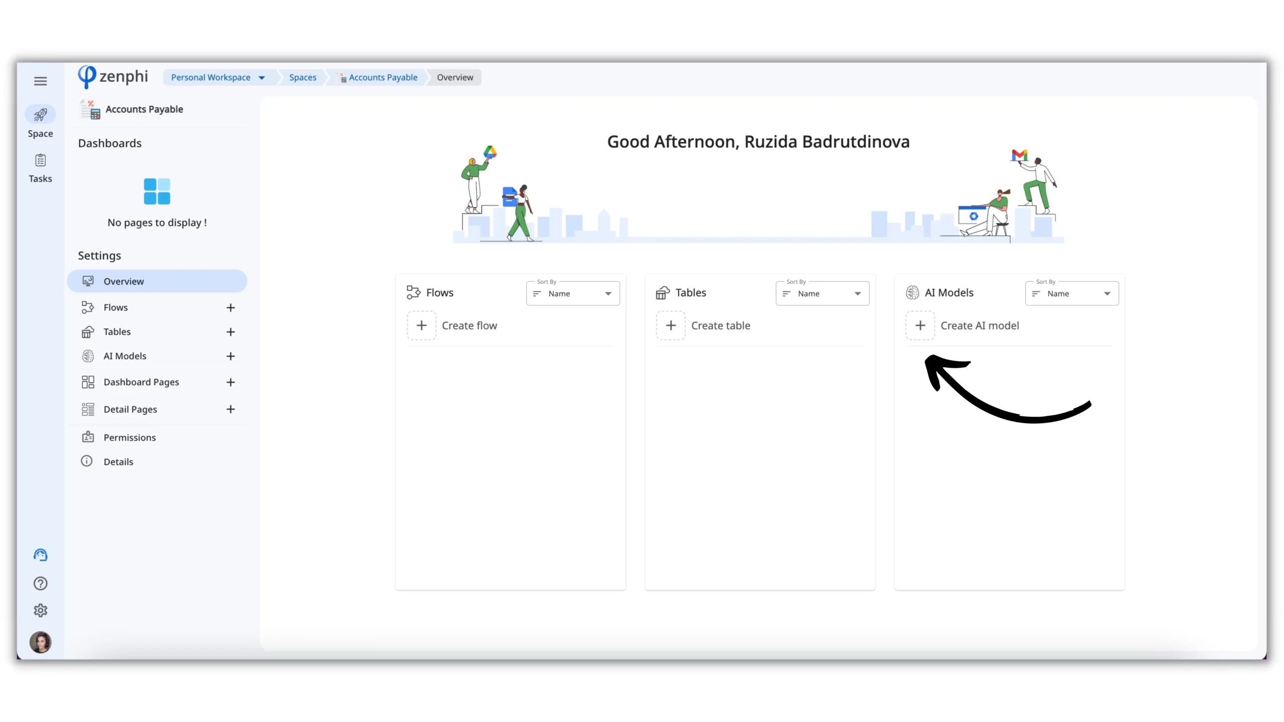 Setting up an AI model to extract data from a PDF