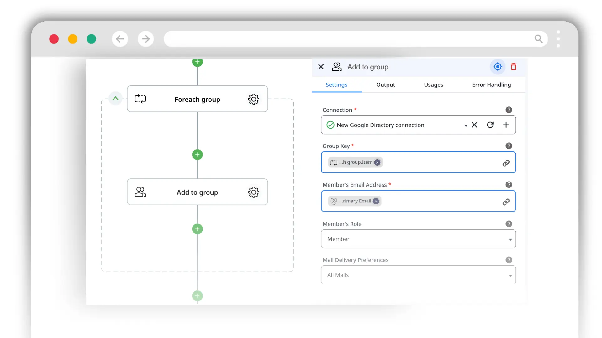 onboarding a user in google workspace —add to google groups with zenphi 2