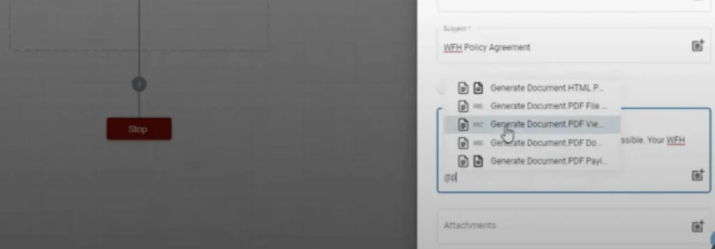 add dynamic attachment