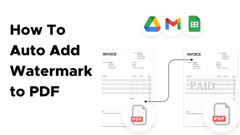 invoice without a watermark turning into an PDF invoice with added watermark