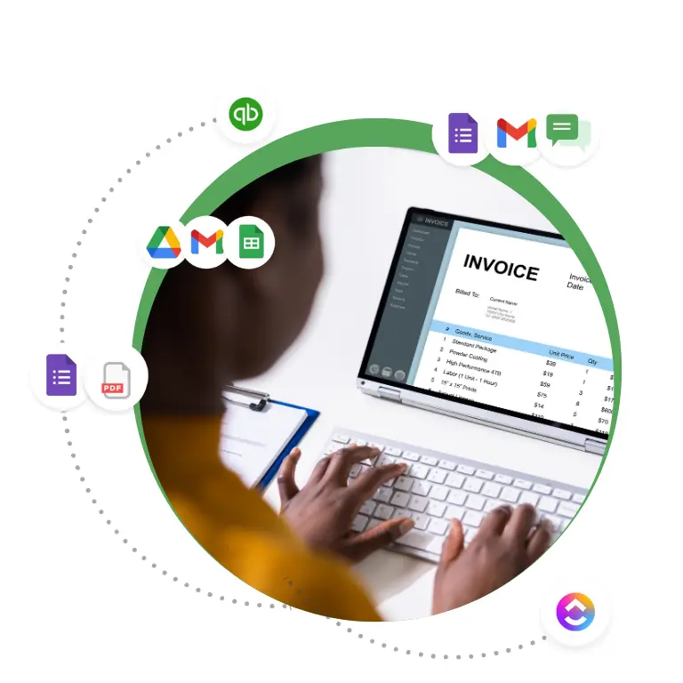 a finance manager with automated invoice processing