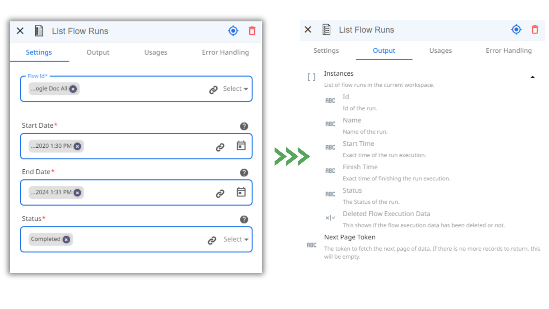 list flow runs