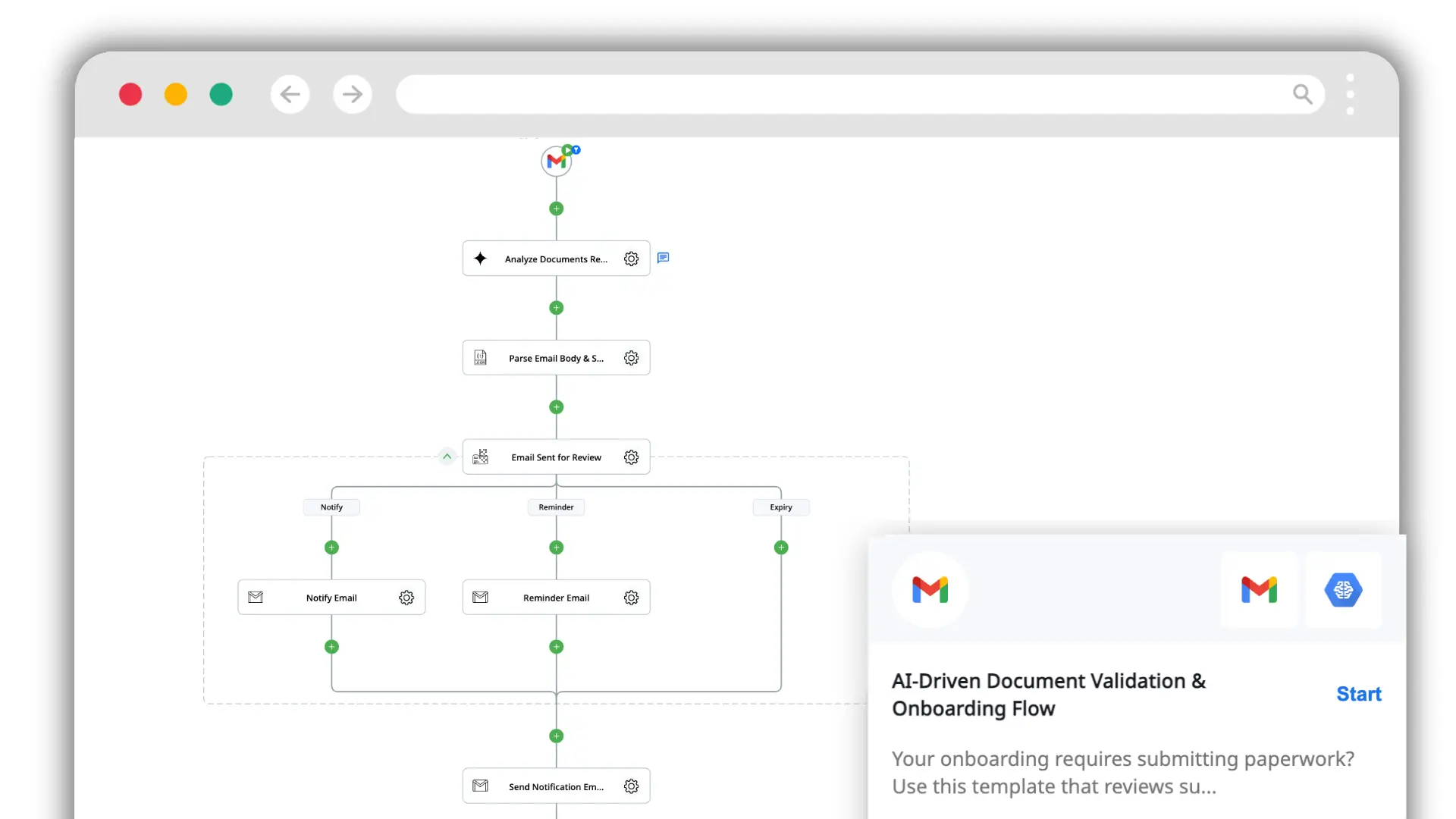 document validation automation template