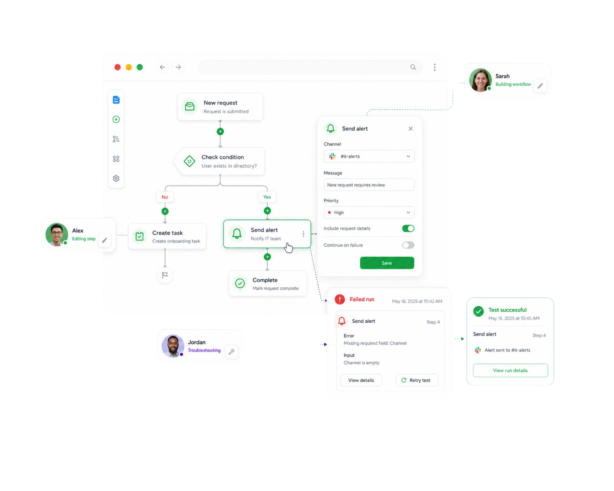 workflow canvas - no-code IT workflow automation