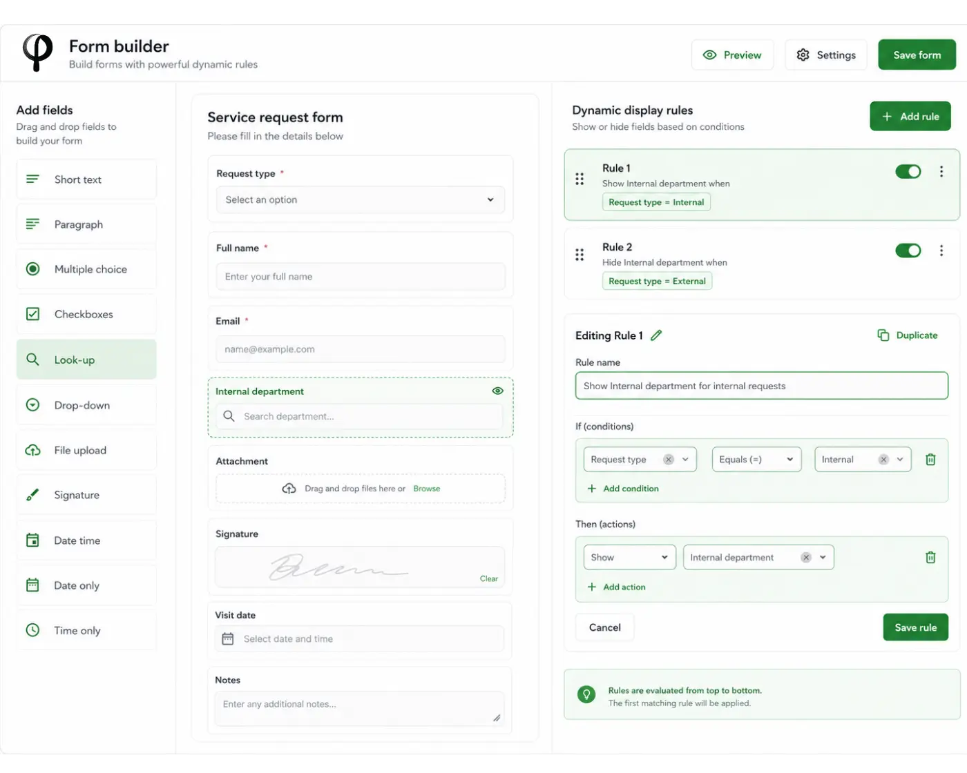 Platform capabilities — Zenphi Forms