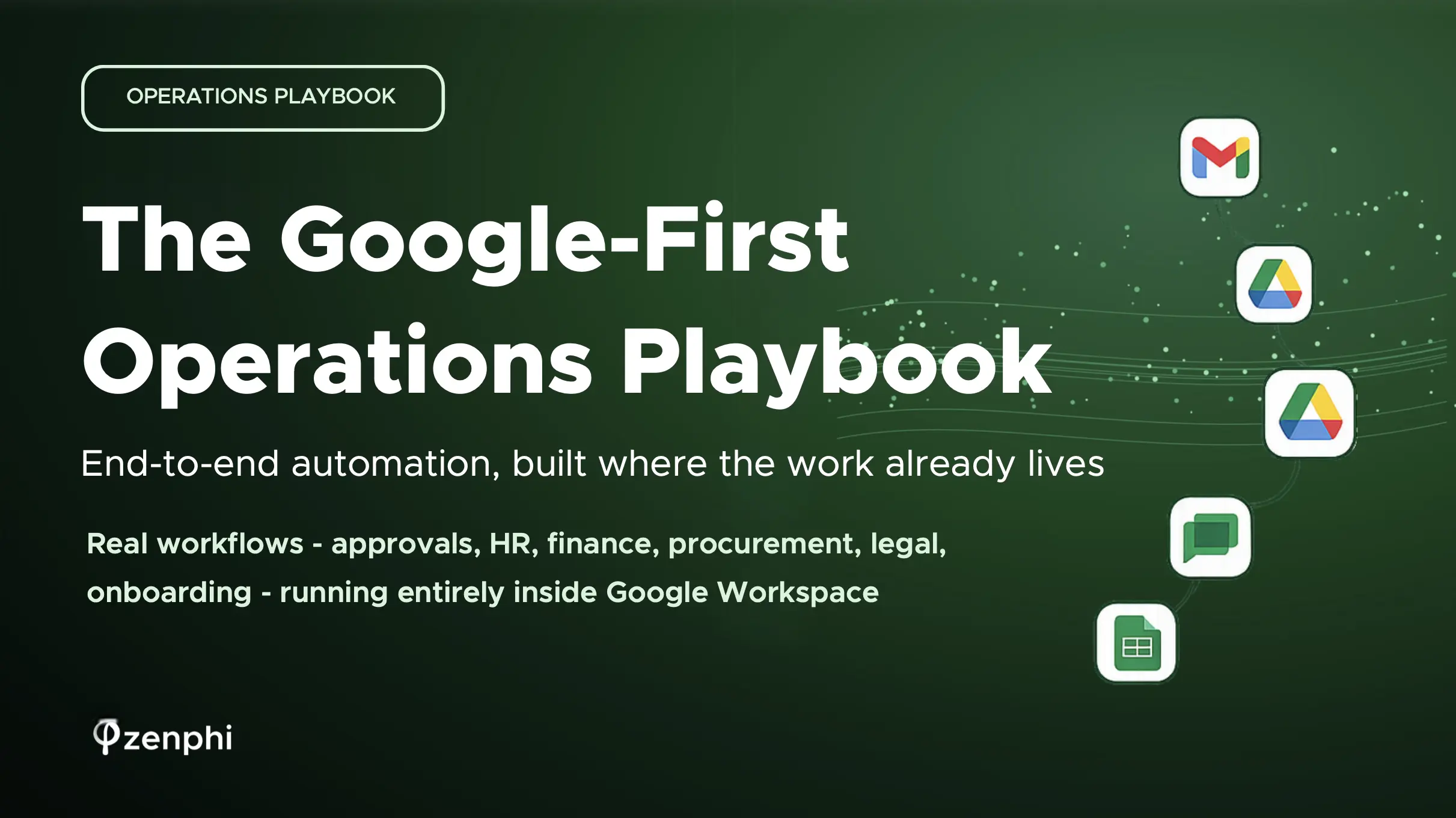 The Google-First Operations Playbook — end-to-end automation, built where the work already lives