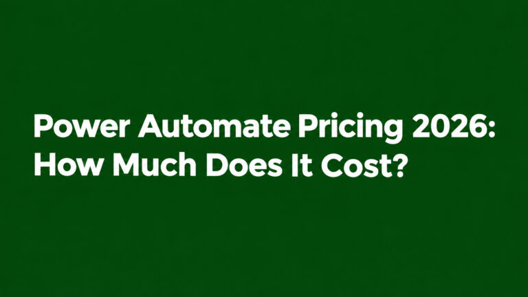 power automate pricing 2026