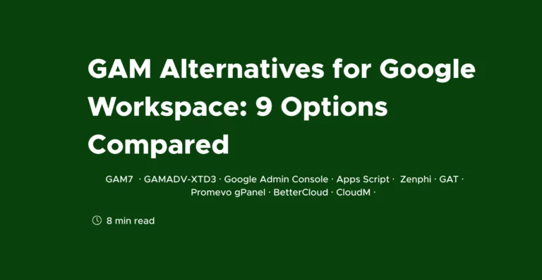 GAM alternatives