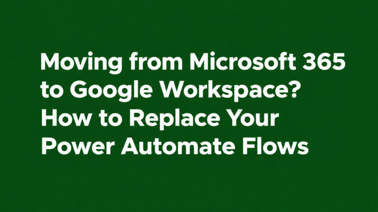 moving from microsoft 365 to google workspace?