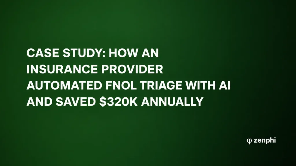 case study: how an insurance provider automated triage with AI and saved $320K annually